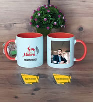 İcra Müdürü Kupa Bardak Turuncu Fotoğraflı