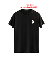 Sevgili ve Eşlere Özel Dijital Baskılı Unisex Tshirt, Günlük Kullanıma Uygun Pamuklu Regular Tshirt (Siyah)