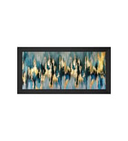 Soyut Şekiller Motifli Kanvas Tablo 50 x 70 cm Siyah Çerçeve
