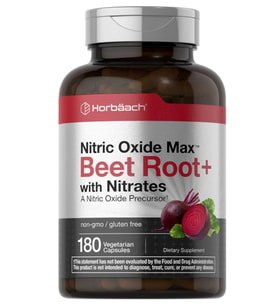 Horbäach Nitrik Oxide Max Beet Root + with Nitrates 180 Vegie Capsules.39.