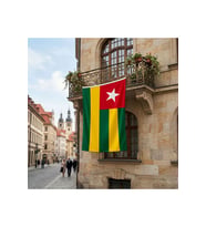 Togo Bayrağı Premium Raşel Kumaş 150x225 Cm
