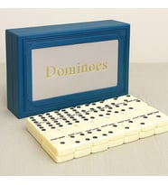 Deri Kutulu Domino Oyunu – Şık Tasarım – Dayanıklı Malzeme – 20 cm (Karışık)