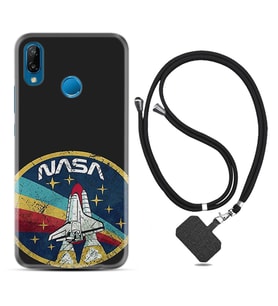 Huawei P20 Lite Mate 10 20 Lite Pro P40 Lite KılıfBoyun Askılı Silikon Nasa 1326
