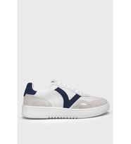 Lufian 111230325 Vernon Erkek Deri Sneaker Ayakkabı (Beyaz - Saks Mavi)
