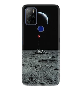Omix X300 X500 X400 X600 X700 Kılıf Desemli Silikon Astronoot Red Baloon 1608