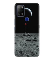 Omix X300 X500 X400 X600 X700 Kılıf Desemli Silikon Astronoot Red Baloon 1608