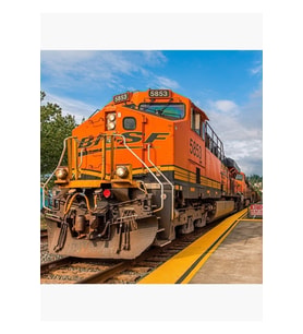 Bnsf Lokomotif Tablo Ahşap Poster Dekoratif