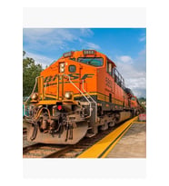 Bnsf Lokomotif Tablo Ahşap Poster Dekoratif
