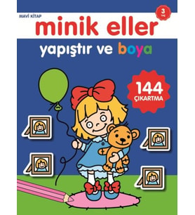 Minik Eller Yapıştır Ve Boya - Mavi
