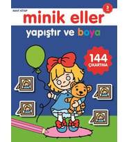 Minik Eller Yapıştır Ve Boya - Mavi