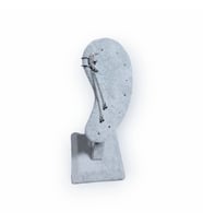 Earcuff Çelik Zirkon Taşlı Ayyıldızlı Zincir Sallantılı Gümüş Renk Kıkırdak Küpe