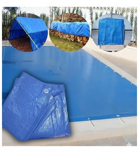 4MTX4MT EBATLI PVC GÖLGELİK SU GEÇİRMEZ HALKALI ÇADIR BRANDA