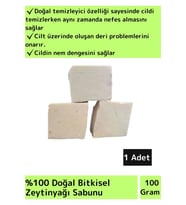 Özel Üretim %100 Doğal Cilt Nemlendirici Yüz Cilt Saç Vücut İçin Bitkisel Zeytinyağı Sabunu 1 Adet