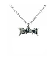 Megadeth Kolye Metal Müzik Grubu Tasarımı, 60 cm Zincirli Unisex Rock Aksesuarı