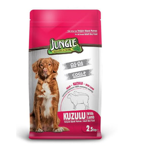 Jungle Kuzu Etli Köpek Maması 2,5 kg (Kahverengi)