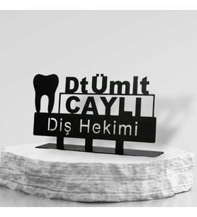 Diş Hekimi Metal İsimlik - Kişiye Özel İsimlik - İsme Özel Metal İsimlik - Diş Hekimi Dişçi İsimlik