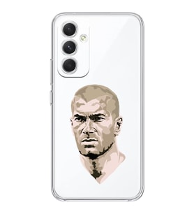 Samsung Galaxy A55 Uyumlu Zinedine Zidane Tasarımlı Şeffaf Telefon Kılıfı
