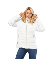 Kadın Spor Kapüşonlu Mont  M5301 BGL-ST03225 (Beyaz)