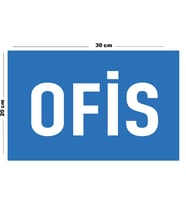 Metal Ofis 20cm x 30cm A4 Büyüklüğünde Uyarı Levhası Yönlendirme Tabelası