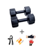 PS SPOR 3 KG DAMBIL SET(3KG 2 ADET DAMBIL) +BODY ELDİVEN SAYAÇLI AYARLANABİLİR EL YAYI VE ATLAMA İPİ