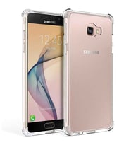 Samsung Galaxy J7 Prime Shock Absorbing Darbe Emicili Şeffaf Silikon Kılıf