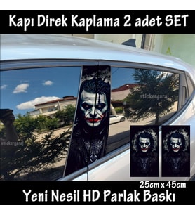 vizyon joker folyo - 2kapı için 2adet sticker kaplama - tuning modifiye