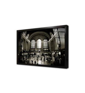 New York Grand Central Terminal Çerçeveli Cam Tablo