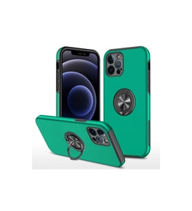 Apple İphone 12 Pro Kılıf Elit Yüzüklü Kapak - Yeşil