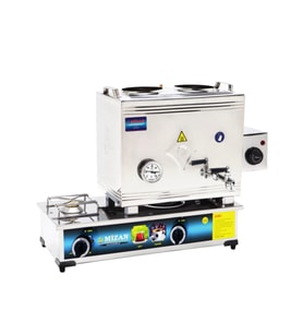 Mizan 40 Lık Doğalgazlı + Elektrikli 30 Litre 2 Demlikli Çay Kazanı