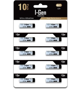Lexroo 27A Pil 10'lu Paket 12V MN27 PİL (27A / A27 / L828)