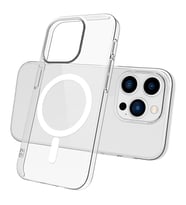 Apple iPhone 15 Pro Max Kılıf Kamera Korumalı Magsafe Sert PC Kapak (Renksiz)