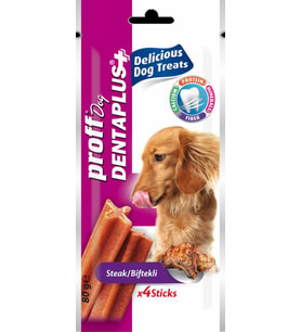 Proff Dentaplus Biftekli Köpek Ödülü 4'lü