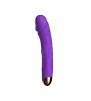 Modern Gerçekçi Dildo Vibratör Mor