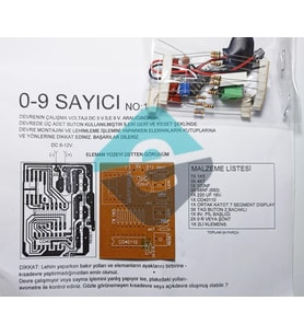 0-9 Sayıcı Devresi Demonte Kit Kendin Yap