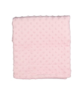 Kız Bebek Pembe Polarlı Nohut Battaniye 80x90