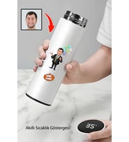En Yakın Erkek Arkadaşa Doğum Günü Hediyesi Karikatürlü Akıllı Çelik Termos