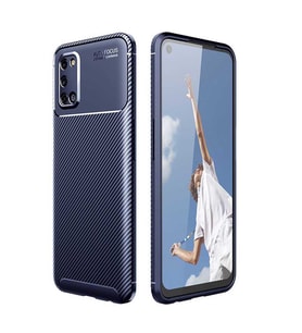 Oppo A92 Kılıf Esnek Soft Karbon Tasarım Legion Serisi (Lacivert)