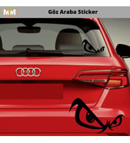 Göz Araba Oto Sticker 15 CM