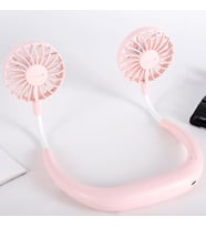 Torima F-04 Eller Serbest Boyuna Asılabilir Şarjlı 3 Kademeli Vantilatör Klima Soğutucu Fan Pembe