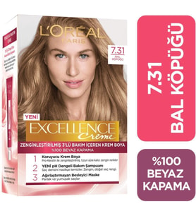 Loreal Excellence Creme Saç Boyası 7.31 Bal Köpüğü
