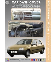 RENAULT CLIO 1 (1994-1998) Torpido Örtüsü Ön Göğüs Koruma Torpido Koruma Araca Özel Tam Uyum