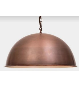 MYLİGHTS  VİNTAGE BAKIR FIRCALANMIŞ  METAL SARKIT RUSTİK RETRO  AVİZE 40 CM CAP   (Siyah)