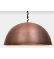 MYLİGHTS  VİNTAGE BAKIR FIRCALANMIŞ  METAL SARKIT RUSTİK RETRO  AVİZE 40 CM CAP   (Siyah)