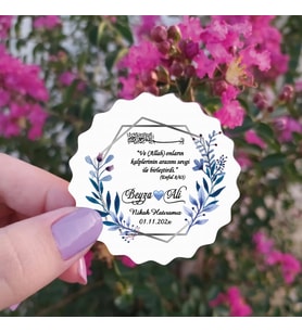Ahşap Magnet Nikah Hatırası