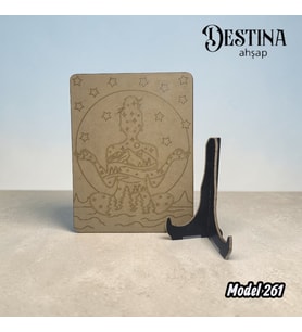 Destina Ahşap Mandala Boyama Seti- Ekonomik Seri- Eko Model 261