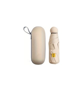 Mini Cep Boy Lüx Şemsiye UV Korumalı Bej Mini Şemsiye