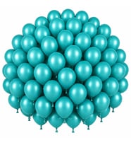 Turkuaz Renk Lateks Pastel Balon (30 cm) - 100 Adet
