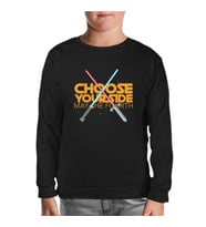 May the Fourth Chose Your Side Siyah Çocuk Sweatshirt