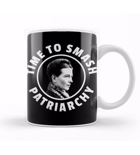 Simone de Beauvoir Time To Smash The Patriarchy Kupa Bardak Porselen