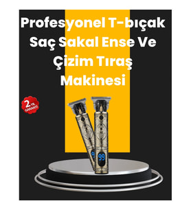 Mey İthalat® 0.1 mm Hassas Kesim Tıraş Makinesi Şarjlı Metal Gövde